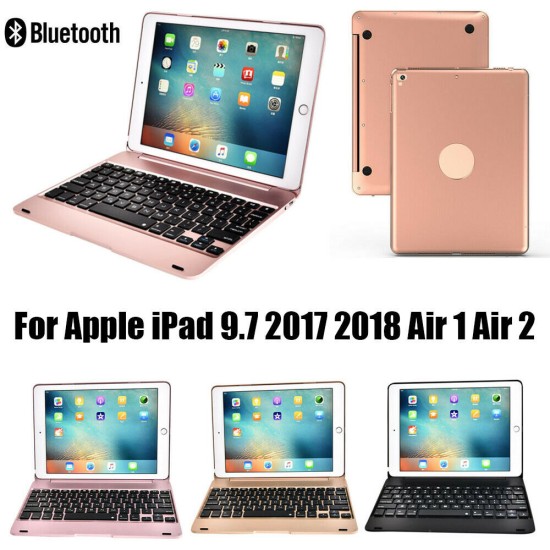 Wireless Bluetooth Keyboard for Apple iPad Air1 Air2 Pro 9.7 Inch 2017/2018 Rose gold