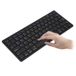 Wireless Gaming Keyboard Computer Game Universal Bluetooth Keyboard for Spanish German Russian French Korean Arabic English black