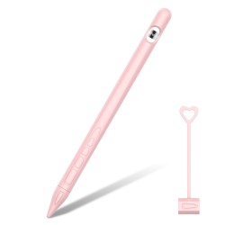 for Apple Pencil 1 Tablet Touch Stylus Pen Protective Cover Portable Soft Silicone Pencil Cap pink