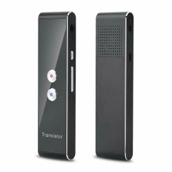 Smart Instant Real Time Voice 40 Languages Translator  black