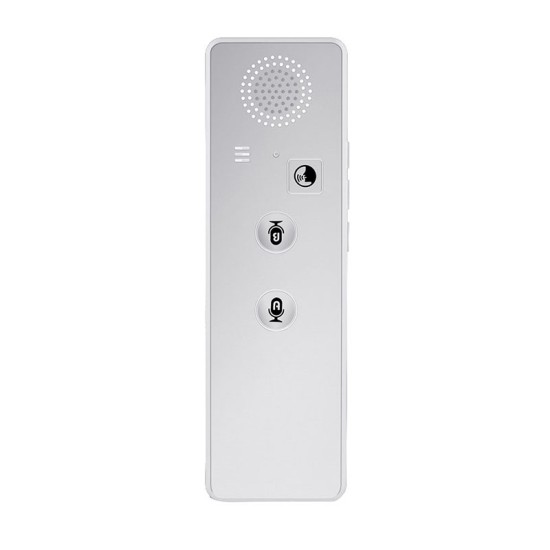 T3 Portable Real-Time Intelligent Voice Translator Interactive Multilingual Bluetooth Voice Text Translator white