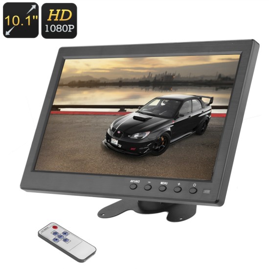 10.1 Inch 1024*600 Screen Kit Monitor Set HDMI+VGA+AV Car Display U.S plug