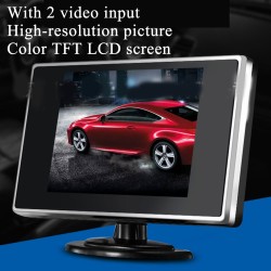 3.5 Inch TFT LCD Car Monitor Auto TV Car Rearview Camera Monitor Parking Assist Backup Reverse Monitor Car DVD Screen 3.5 inches