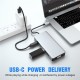 5 in 1 Docking Station USB 3.1 PD Charging/VGA/USB3.0*2/HDMI 2K/4K Multifunction Adapter Converter Silver