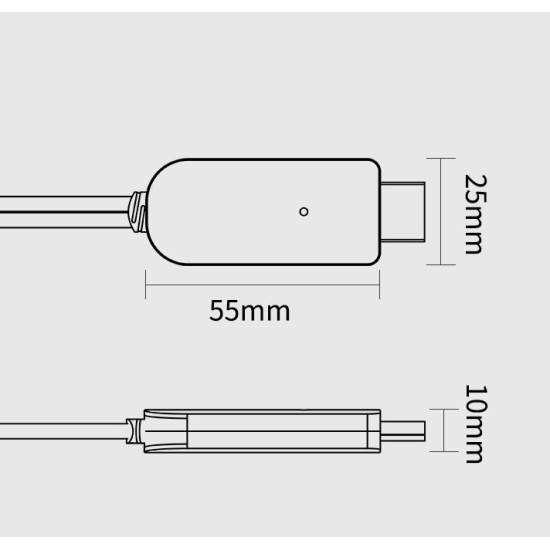 Converter to HDMI Mirror Cable Adaptor for Apple Mirroring Multiple Device red