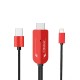 Converter to HDMI Mirror Cable Adaptor for Apple Mirroring Multiple Device red