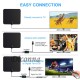 Indoor TV Antenna+ Digital Aerial HD Freeview Amplified Thin HDTV 450 Mile Range black