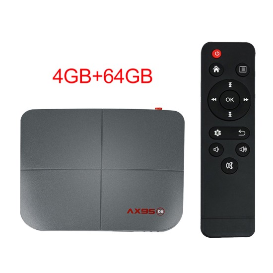 1 Abs Material Ax95 Smart Tv  Box Android 9.0 Supports Dolby Tv Version Google Store 4+64G_British plug