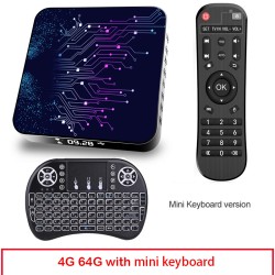 4+64gb Tv Box Tp02 Rk3318 Android 10 Tv Box With Remote Control 4+64G_BU plug+I8 Keyboard