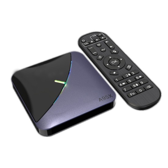 A95X F3 TV Box Android 9.0 Network 4GB 32GB  64GB Amlogic S905x3 8K 60FPS Blue + black_4GB + 64GB