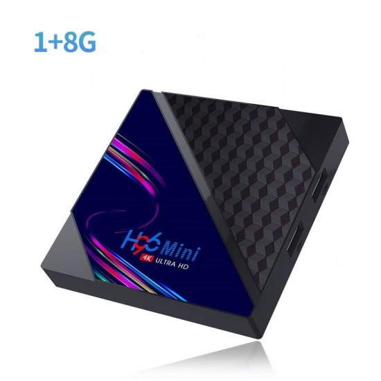 Android 10.0 Tv  Box H96 Mini V8 Rk3228a Wifi Media Player Tv Receiver 1+8G_European standard