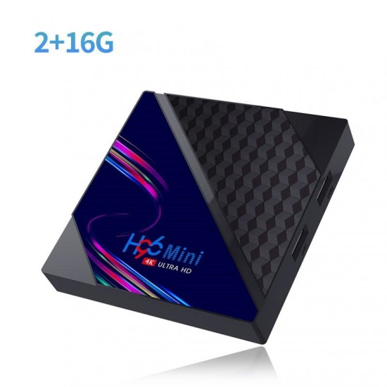 Android 10.0 Tv  Box H96 Mini V8 Rk3228a Wifi Media Player Tv Receiver 2+16G_European standard