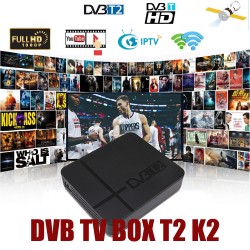 DVB-T2 K2 HD Digital TV Terrestrial Receiver Support Youtube FTA H.264 MPEG-2/4 PVR TV Tuner FULL HD 1080P Set Top Box US plug