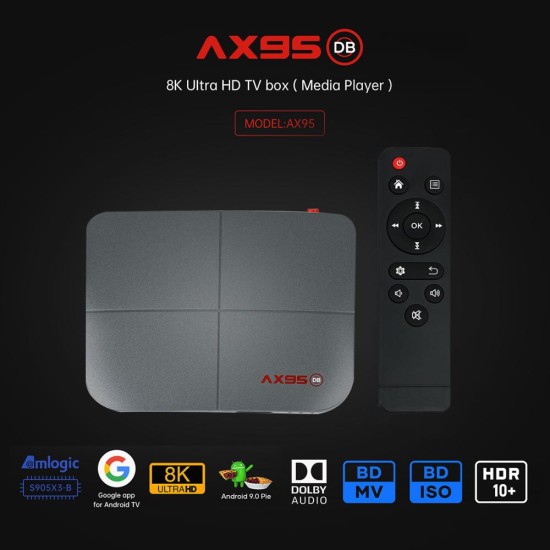 For Android 9.0 Tv  Box 10.0 4+218g Media Player Smart Tv Box Tv  Receiver 4+128G_Australian plug