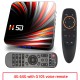 For Android Tv  Box Android 10.0 4k 4gb 32gb 64gb Media Player 3d Video Smart Tv Box 4+64G_US+G10S remote control