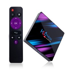 H96 Max-3318 TV Box HD 4k Android Wifi Set-top Box Quad Core 64 Bit Cortex-a53 10/100 Standard Rj-45 Tvbox UK Plug