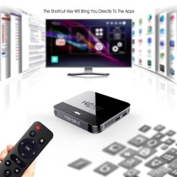 H96 Mini H8 Android 9.0 1+8G/2+16G TV Box RK3228A Quad Core 4K Wifi BT4.0 Set Top Box HDMI 2.0 Video Smart TV Player US Plug