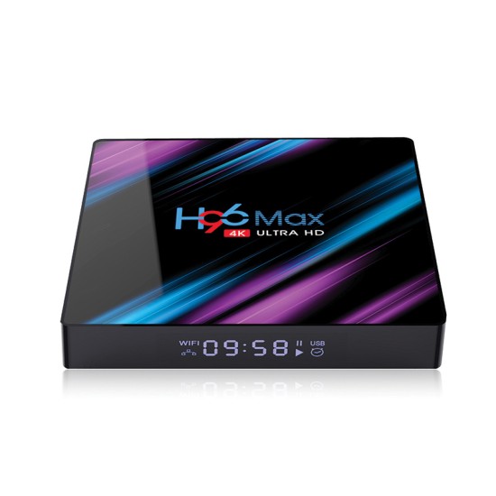 H96 max 3318 Quad-Core 4+64G Android 9.0 HD Smart Network Media Player TV Box AU plug