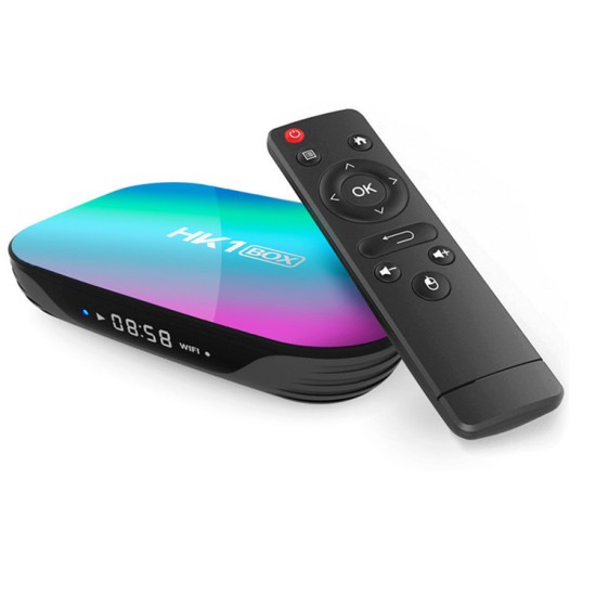 HK1 BOX 8K 4GB 128GB TV Box S905X3 Android 9.0 Smart TV BOX 1000M Dual Wifi Player Netflix Youtube Media Player black_4GB + 64GB with T1 voice remote control