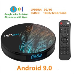 HK1 Max Android 9.0 4K Wifi Smart TV Box - 2GB RAM, 16GB ROM, EU Plug