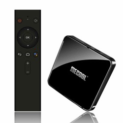 MECOOL KM3 ATV Android 9.0 TV Box 4GB 64GB Amlogic S905X2 4K 2.4G 5G Dual Wifi BT4.0 Set Top Box Black EU Plug