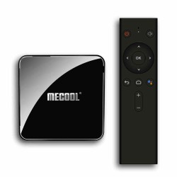 MECOOL KM3 ATV Android 9.0 TV Box 4GB 64GB Amlogic S905X2 4K 2.4G 5G Dual Wifi BT4.0 Set Top Box Black EU Plug