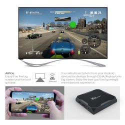 Max Plus Smart Tv Caixa Amlogic S905x3 android 9.0 Quad Core 2.4g 5.0g Duplo Wiif 8k Hdmi Set Top Box EU Plug 4+32GB