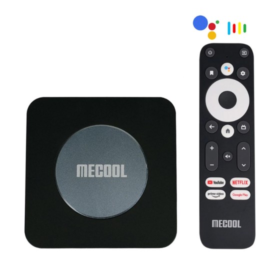 Mecool Km2 Plus 4k Atv Set Top Box Amlogic S905x4 Android 11 TV Box Google Netflix Certified EU Plug