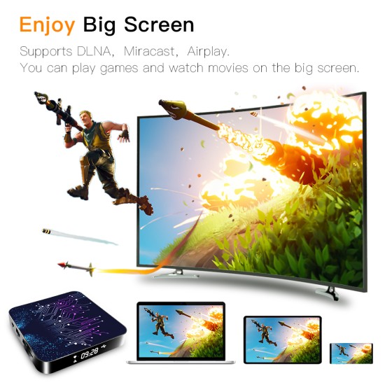 Media  Player 2+16g Abs Material Tp02 Rk3318 Android 10 Tv Box With Remote Control 2+16G_AU plug