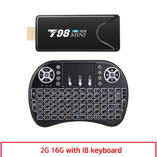 Mini Tv  Stick  Box Tv T98 Mini Tvbox Rk3318 Android10.0 Tv  Box Media Player Tv Receiver 2+16g 2+16G_Australian plug