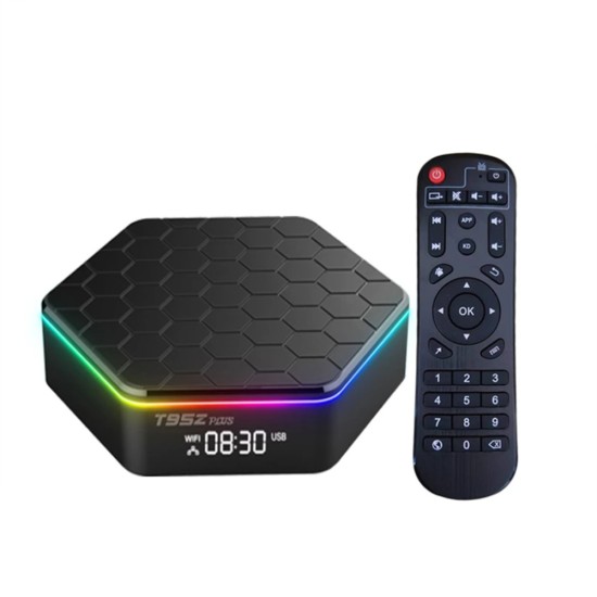 T95z Plus Android 12 TV Box H618 6k 2.4g 5g Wifi6 Bluetooth 5.0 H.265 Global Media Player Receiver EU Plug