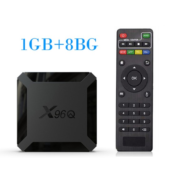 TV BOX Android 10.0 X96Q Allwinner H313 Quad Core 4K Smart Android TV 2.4G Wifi X96 Q Set Top Box British regulatory