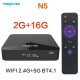 TV BOX N5 Android 9.0 TV BOX Amlogic S905X Quad-core 4K Resolution 2GB RAM 16GB ROM 2.4G 5G WiFi Set Top Box black_2 + 16GB dual WIFI European regulations