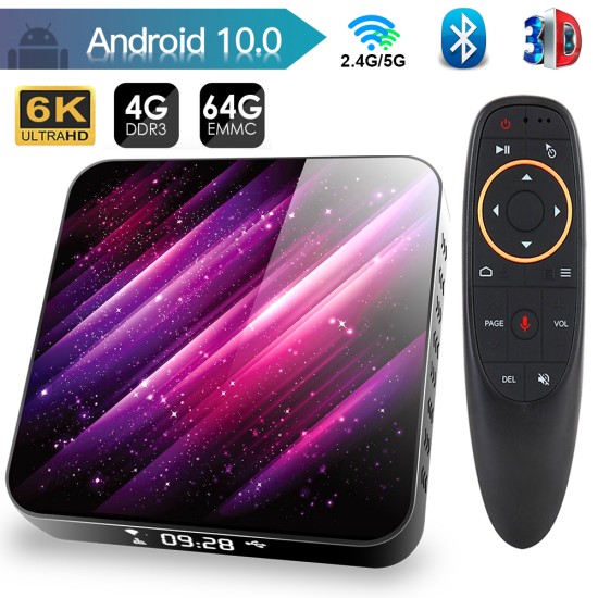 Tp03 Tv  Box H616 Android 10 4+32g D Video 2.4g 5ghz Wifi Bluetooth Smart Tv Box 2+16G_Au plug