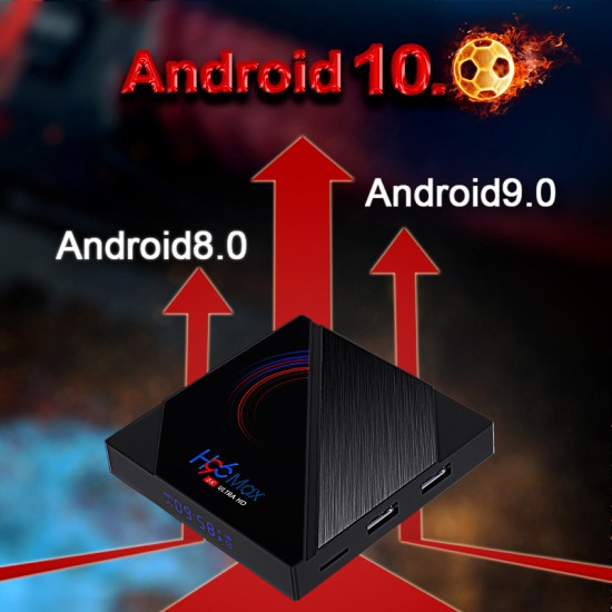 Tv  Box Android 10.0 H96 Max H616 6k Media Player Smart  Tv  Box 2+16g 2+16G_Australian plug