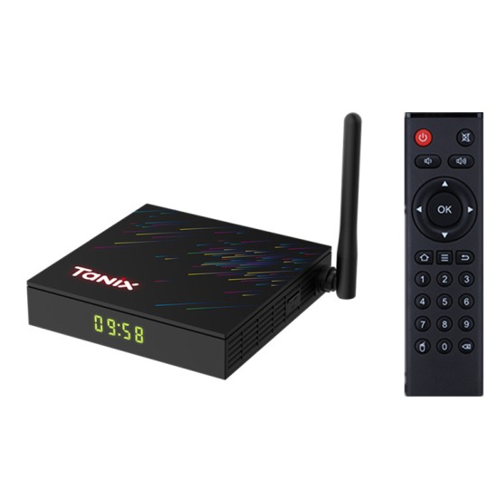 Tx68 Allwinner H618 android 12.0 Smart Tv Box Dual Band Wifi6 4k Media Player Set Top Box Pk T95z Plus US Plug 4+64GB