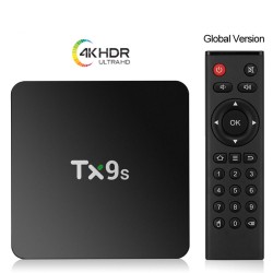 Tx9s Media  Player Abs Material Android Smart Network Tv Box With Remote Control 2+8G_Australian Standard+I8 Keyboard