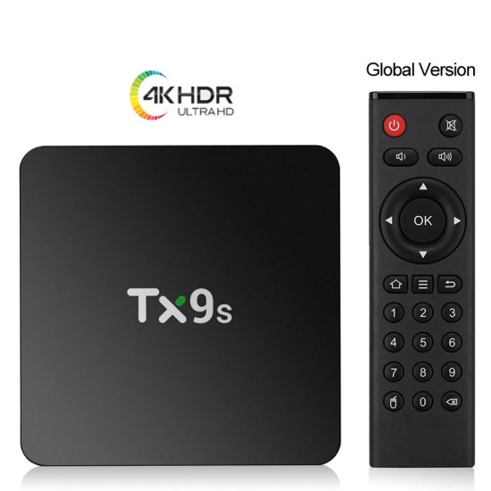 Tx9s Media  Player Abs Material Android Smart Network Tv Box With Remote Control 2+8G_British standard