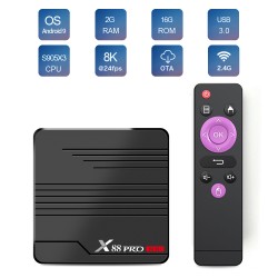 X88 PRO Mini TV Box Android 9.0 Amlogic S905X3 4K 60fps Google Player Media Player 2GB 16GB 4GB 32GB Set Top Box British Plug