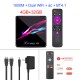 X88 PRO X3 Android 9.0 TV Box  S905X3 Quad Core 1080p 4K Google Voice Assistant 2G 16G Set Top Box black_4GB + 32GB