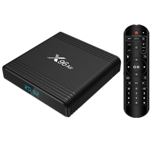 X96 4K Smart TV Set Up Box Air Android 9.0 HD Network Amlogic S905x3 black_2GB + 16GB with i8 Keyboard