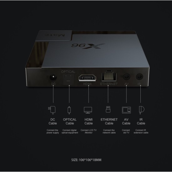 X96mate H616 Network Player Android 10.0 4K HD Network Player TV Box European regulations