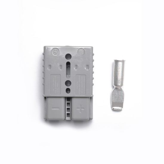 175A 600V Forklift Connector Adapter Plug with 2 Ports Battery Power Plug gray_A0179-02