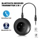 2-in-1 Wireless Audio Adapter Aux TV Car Computer Speaker Headphone Transmitter Bluetooth 5.0 Black