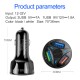 3 Ports USB Car Charger Quick Charge Fast Car Cigarette Lighter Car Charger black