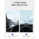 4 Pcs Ap-1 Hud Head-up Car  Display OBD + GPS Dual System Intelligent Gauge Driving Speedometer Car Modification Accessories black