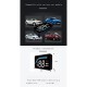 6 Pcs L1 HUD Head-up OBD Car  Display Speed Water Temperature Voltage Low Voltage Alarm Overspeed Alarm Multi-functional Monitor black