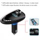 A27 Vehicle Bluetooth FM Transmitter LCD Display Wireless Radio Adapter Smart Music Player Car Kit with Hands-Free Calling  blue