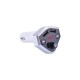 B4 12V 24V Car Cigarette Lighter Socket USB Charger MP3 Player Bluetooth Hands-free Pink