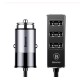 Baseus Car USB Charger 4 Ports Output Car Charger Mobile Phone Charger for iPhone X 8 7 6 Samsung Xiaomi Charger black